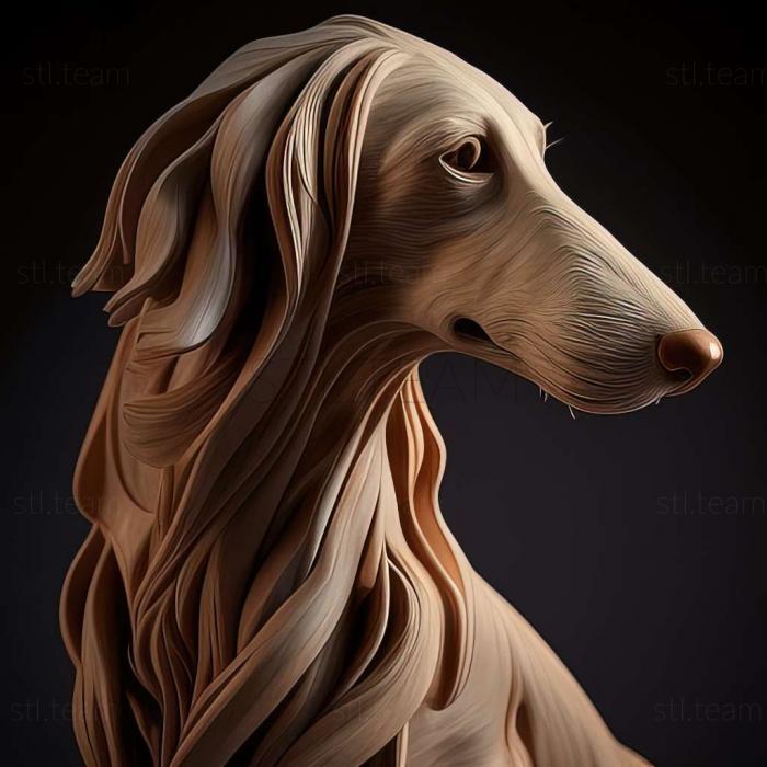 3D model Saluki dog (STL)